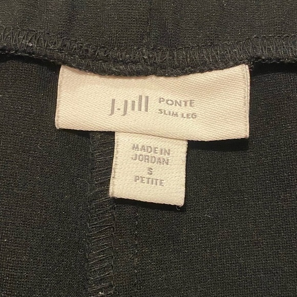 J.Jill pointe slim leg stretchy pants black woman’s size small petite - Picture 8 of 8